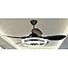 Wentylator Sufitowy 52-calowy cichy wentylator sufitowy z lekkimi 3 kolorami, odwracalne fanów sufitowych z pilotem do salonu sypialni z Lampa (Color : Black -C)