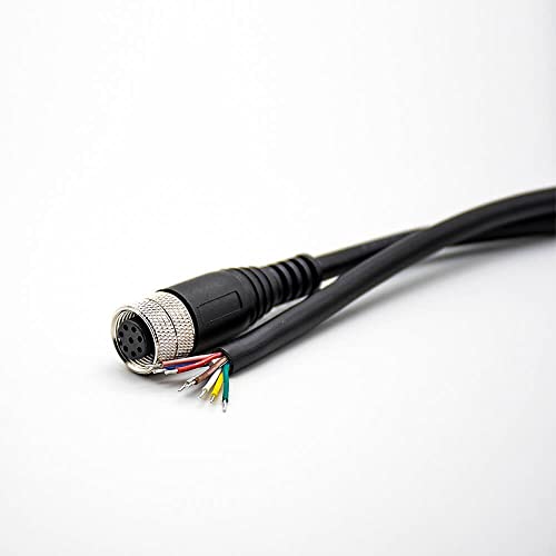 Conector M12 hembra recto con cable 5M 8 pines miniatura 4