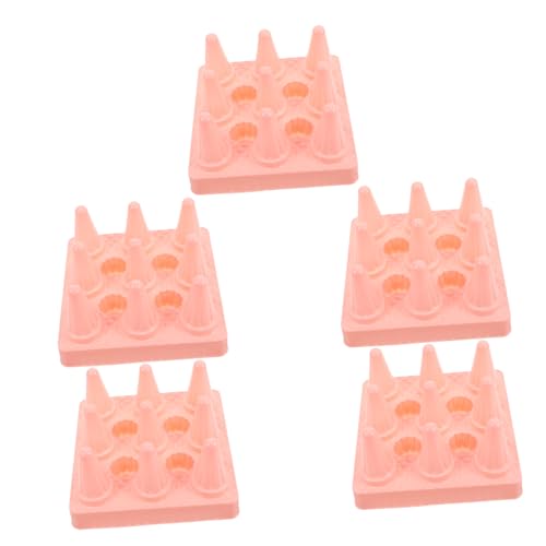 TOYANDONA 5 Piezas Máquina Grúa Piezas De Repuesto para Máquina De Garras Piezas De La Máquina De Garra Soporte Inferior Máquina De La Garra del Colector del El Plastico Rosa