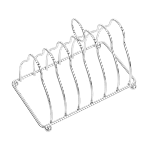 CIYODO Bread Stand Rack Metal Storage Rack for Sliced Bread Display Toaster Holder Stainless Steel Kitchen Organization