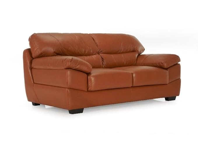 Image of LEGACY OF COMFORT Heaven 2 Seater Sofa Premium Leatherette Sofa for Living Room Offices and Hotels Brown (Two Seats)
