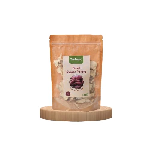THE PEPA Dehydrated Sweet Potato | Dried Shakarkandi Slices | Naturally Sweet & Nutritious | Rich in Fiber, Vitamins & Antioxidants | Natural & Hygienically Processed | Easy to Store & Long Shelf Life | Perfect for Snacking & Cooking | Machine Processed, No Additives (50g)