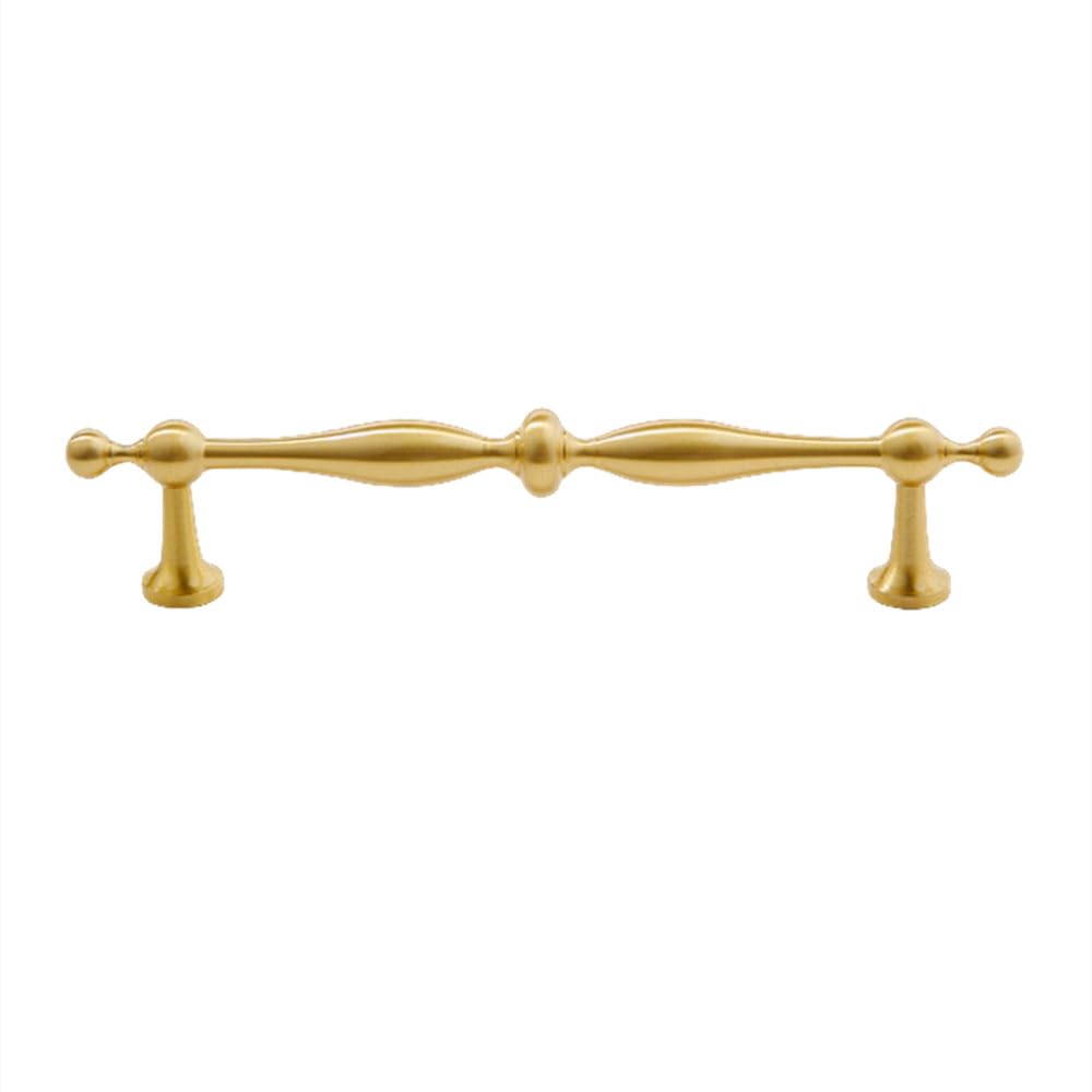 Poignée en laiton doré 128 mm au design luxe européen pour sublimer vos meubles