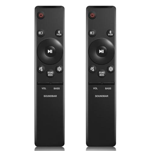 (2 Pack) Soundbar Remote Control for Samsung Replacement Remote (AH59-02767A) for Samsung Sound Bar Home Theater Surround Sound Speaker System