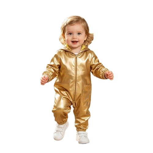 Combinaison pour bébé Aislor métallique et scintillante pour costume de fête de tout-petit