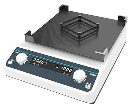 Lab Microplate Mixer MicroPlate Oscillator Shaker Device with Brushless Motor Horizontal Gyration Amplitude 3mm RPM Range 500 to 1200rpm RPM Increment 10rpm Power 20W