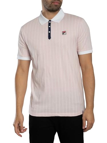 Polo classica a righe vintage FILA Uomo Polo Classica A Righe Vintage, Pale Lilac/White/Navy, XXL