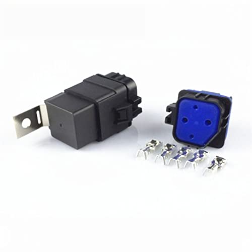 Relé de coche 12V 40A 5 pines impermeable con base integrada 3