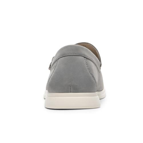 Bruno Marc Men's Dress Loafers Casual Slip on Lightweight Business Formal Shoes,Size 8.5,Grey,SBLS2412M