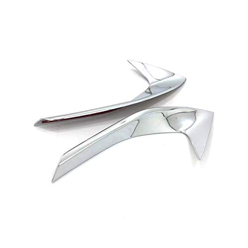 HIGH FLYING per 3008/5008 GT 2017 2018 2019 Griglia Anteriore del radiatore cromata, 2 Pezzi ABS plastica