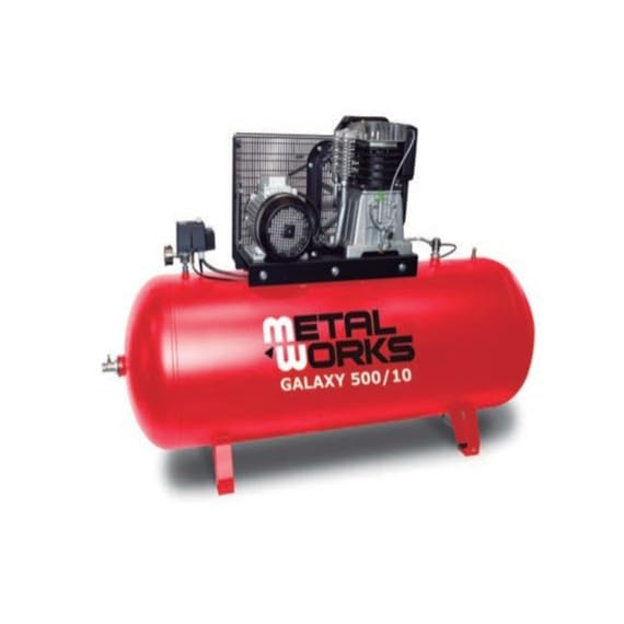 Compresor de Pistón Industrial 500L 10HP Galaxy 500/10