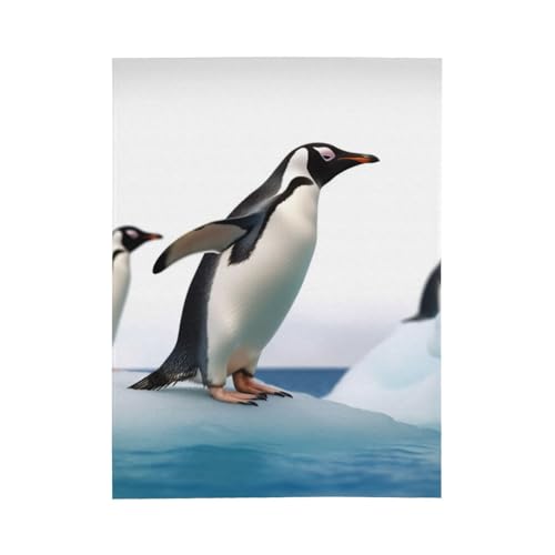 Couverture en flanelle pingouin pour lit : fini le froid sur le canapé