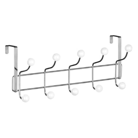 Premier Housewares 509734 10 Hook Over Door Hanger - White, H 16 x l 41 x P 12 cm Cover