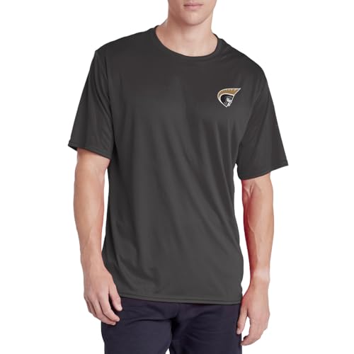 Anderson University Men's Active T-Shirt Left Chest Logo, Charcoal, L