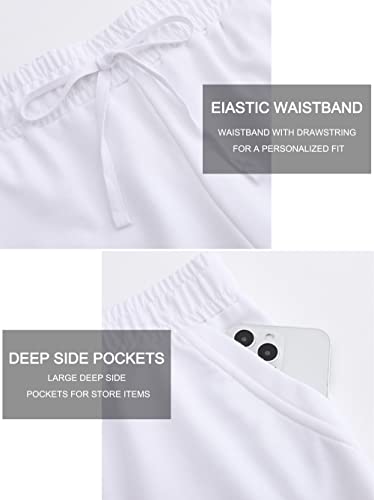 Image of Tandisk Women's 5 inch Casual Jersey Cotton Shorts Lounge Yoga Pajama Walking Shorts with Pockets Activewear