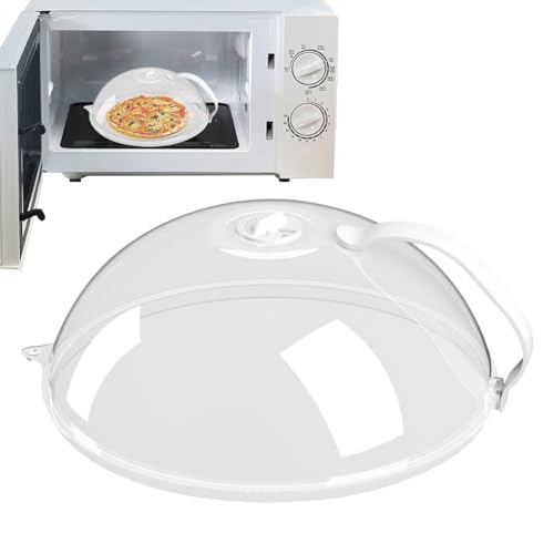 Cubierta Para Microondas | Tapa Protectora Para Microondas - Transparente Impermeable Al Aceite Antimoscas Reutilizable Resistente A Altas Temperaturas Para Cocina Y Hogar