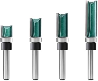 ZOKMOK Pattern Flush Trim Router Bits 1/4 Shank, Bottom Bearing Pattern Router bit Set, 1/4 Flush Trim Cut Router Bits, Handy, Durable & Sharp for Home DIY