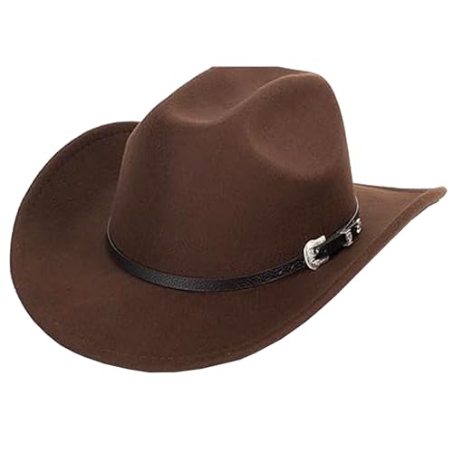 Image of Vintage Western Cowboy Hat for Men Outback Cowgirl Hat M /L