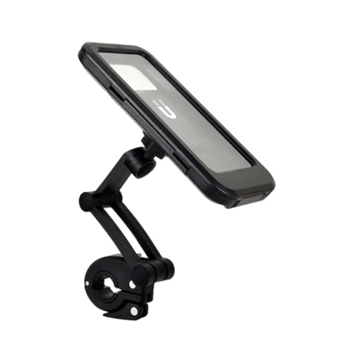 1 supporto per telefono da bici per smartphone sotto resistente e pratico per con aspirazione magnetica touch screen trasparente compatibile con biciclette e moto nero