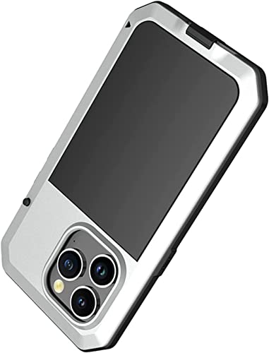 Coque iPhone 14 Pro Max anti-chute protection intégrale argent - 4