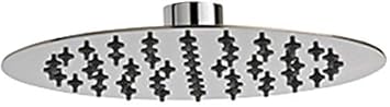 ANMEX Stainless Steel Shower Head Without Arm, Silver, Chrome Finish, 4Inch