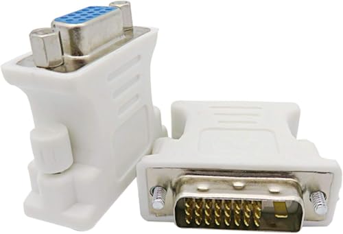 Image of Tobo VGA Adapter DVI-I 24+1 Male to VGA 15 Pin Female Adapter Supports 1080P Full HD for Computer, PC Host, Laptop, Graphics Card to HDTV, LG HP Dell Monitor and Projector TD-523H