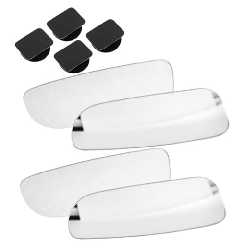 Ciieeo 2Pares Espejo Auxiliar para Espejo Retrovisor Convexo para Seguridad Conducción Elegante y Duradero Visibilidad Ángulos