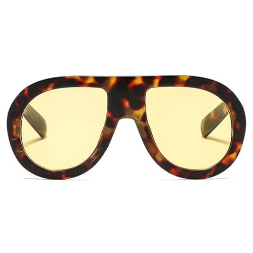 Image of Popular Fashion Pilot Sunglasses Women Retro Chunky Designer Men Punk Gradient Shades UV400 Oversized Sun Glasses