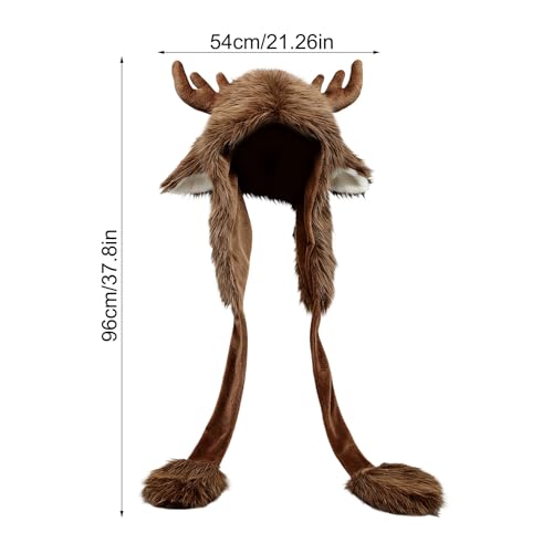 Bonnet renne de Noël avec oreilles d'animaux pour cosplay