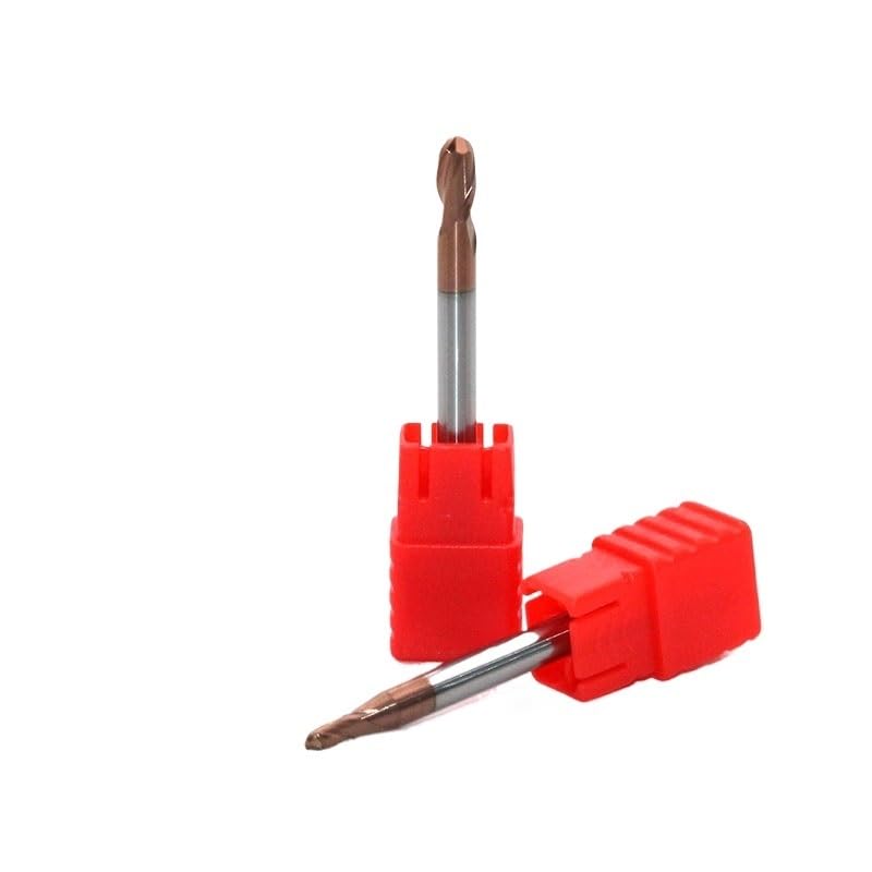 1pc Carbide Ball Nose Endmills HRC60 2 Flute End Mill 2F R3XD6X100 HRC60 Mill Ball CNC Mill Cutter Tool PWIGAAHTW
