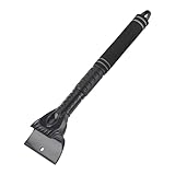 Einziehbarer Eiskratzer Bis zu 55cm Länger Langlebiger KratzerDoppelseitiges Design mit Rutschfestem Komfortgriff Scheibenkratzer Auto Eiskratzer Schnee und Eis abkratzen um Schmutz zu Entfernen