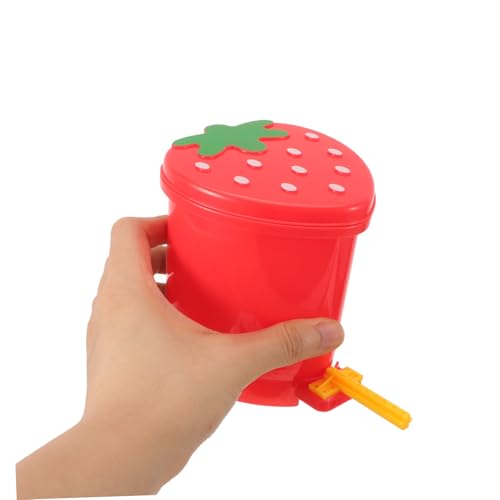 Mini caneca de basura de fresa con tapa para escritorio y cocina miniatura 4