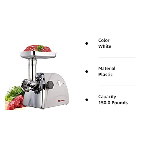 Sunmile Sm-G31 Electric Meat Grinder - Max 1Hp 800W- Etl Meat Mincer Sausage Grinder, Stainless Steel Cutting Blade, 3 Stainless Steel Grinding Plates, 1 Big Sausage Stuff #TOP1