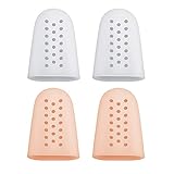 Protectores para los dedos de los pies 2 pares de protectores para los dedos gordos del pie con agujeros Tapas transpirables para los dedos de los pies Fundas blandas para los dedos de los pies Alivi