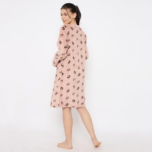 Image of CAMEY Women's Printed Nightgown, Long Sleeves, Nighty