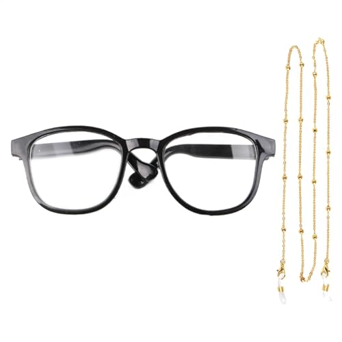 Uonguon 猫用メガネ チェーン付き おもしろペット猫コスプレアイグラス ハロウィンとクリスマス 仮面舞踏会 子犬 子猫 ヘッドウェア パーティー ステージ 旅行 頑丈なデザイン