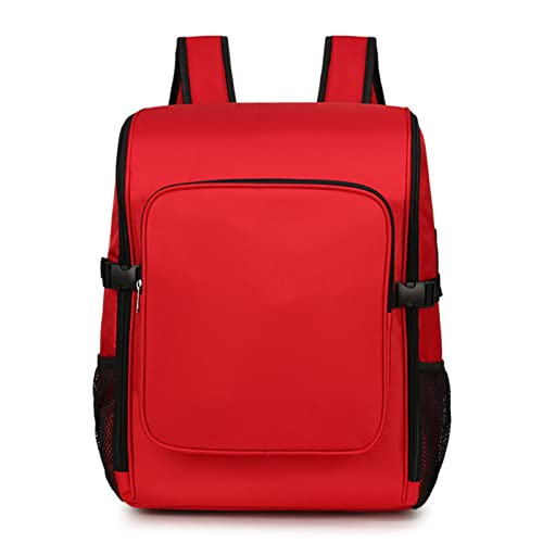 YUSIWOAL First Aid Backpack Bag, Flood Control Emergency Backpack, Waterproof Fire Rescue Kit, Large Capacity Outdoor Tool Kit Rescue Package(Red)