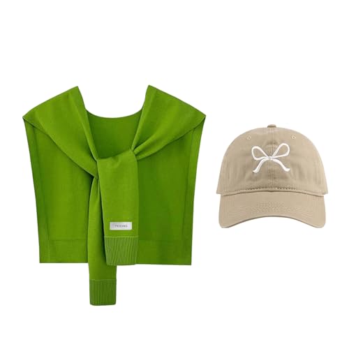 2-Pack Fashion Accessories Shawl Wraps for Women+Cute Hats - Thin Shawls for Women Lightweigh - Sun Hat Cap