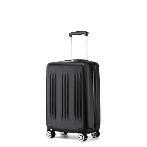 Image of Kono Carry On Luggage 22x14x9 Airline Approved 20 Inch Expandable,Black