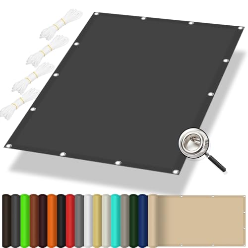 Sun shade sail rectangular para exteriores de jardín color arena 2