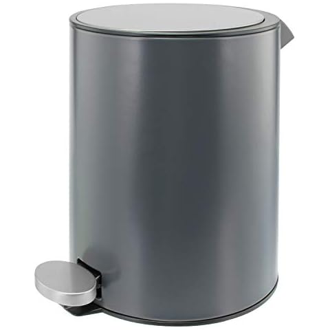 bremermann Papelera 3 litros con Tapa de Acero Inoxidable Cover