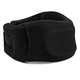 WUFKOP Collier Cervical 1 Pièce en Soie Glacée, Minerve Souple Réglable et Respirante pour Soulager les Douleurs Cervicales, pour Adulte et Femme à la Maison