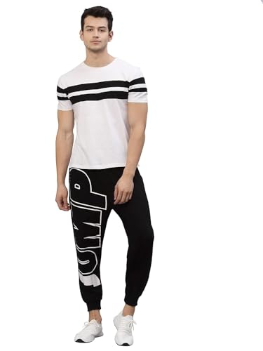 Image of Rigo Printed Cotton Jogger Pants for Men | Regular Fit Track Pant for Men | Jogger Track Pant for Men | Lower for Men Idol for Gym, Yoga, Sports, Running