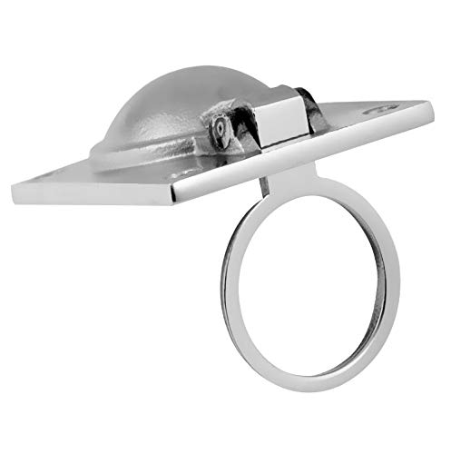 Stainless Steel Marine Hatch Lift Handle With Spring - 3" X 2-3/16", For Boats, Caravans, RVs