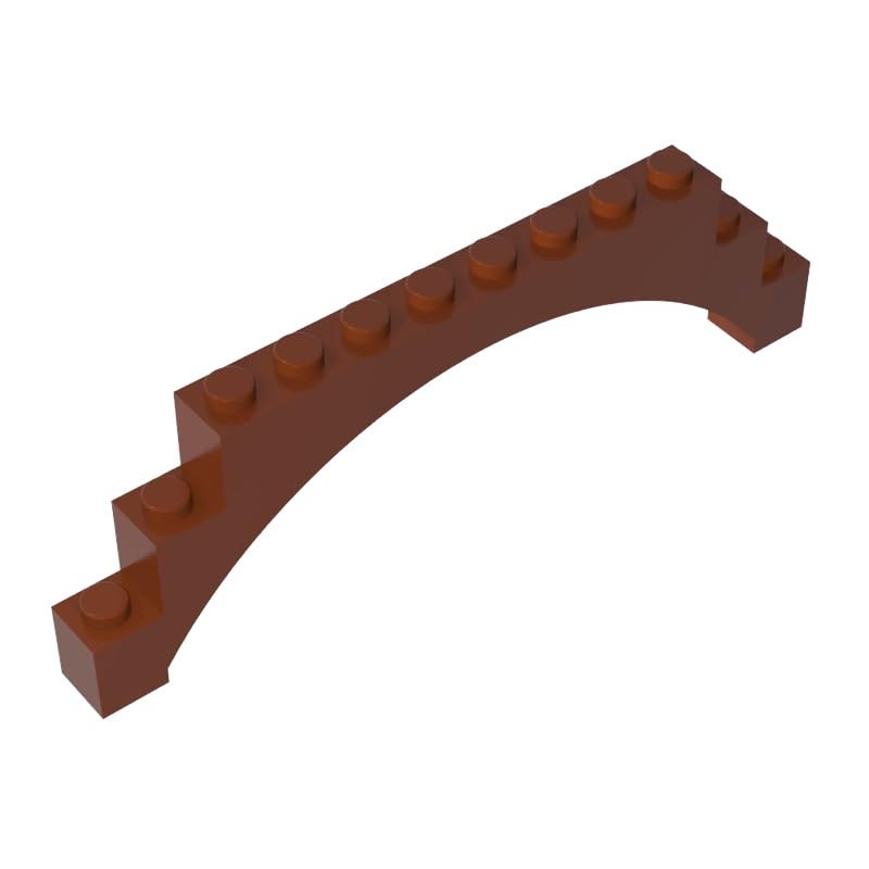 XYEIUGO 18838 Brick Arch 1x12x3 Raised Arch with 5 Cross Supports, 10 PCS — image 1