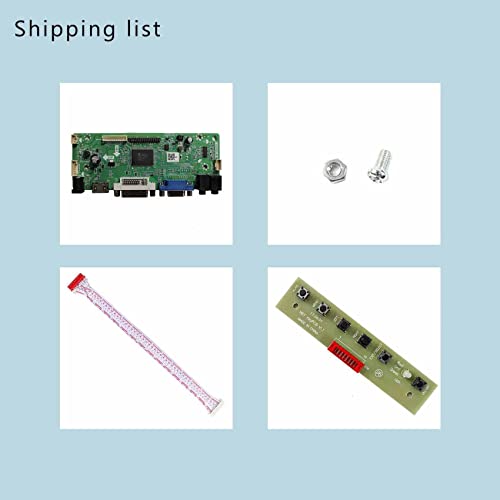 Image of VSDISPLAY Controller Board for M170ETN011 LCD Screen with 12V 2A Adapter