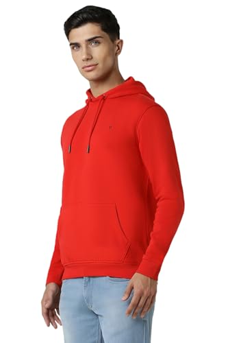 Image of Van Heusen Men's Hooded Neckline Full Sleeve Premium Cotton Blend Sweatshirt for Men | Effortless Styling | Comfort Wear