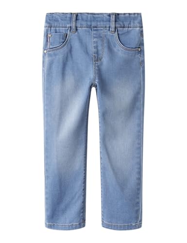 Name IT Mädchen Nmfsalli Slim DNM Legging 5357-To Noos, Light Blue Denim, 122