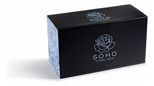 Soho Floral Arts | Extra Large Mirrored Vase Pave Accent | Preserved Roses That Last For Years | Forever Roses In A Box (Red) | Mothers Day Gifts #TOP3