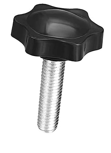 Boxonly Clamping Screw Knob for Lathes Machine Mechanical Equipment Instruments and Apparatus Industrial Equipment Plum Hex Shaped Grips Knurled Thumb Screw Handle Clamping Knob M8*30 1pcs